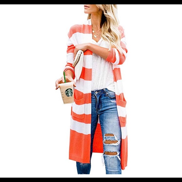 Sweaters - 🆕 Open Front Drape Cardigan Sweater with Pocket